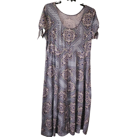 Emma Michele Short Sleeve Maxi Dress Large - Picture 3 of 7